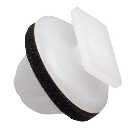 10 PK | Nissan White Nylon Molding Clip w/ Sealer - Image 3
