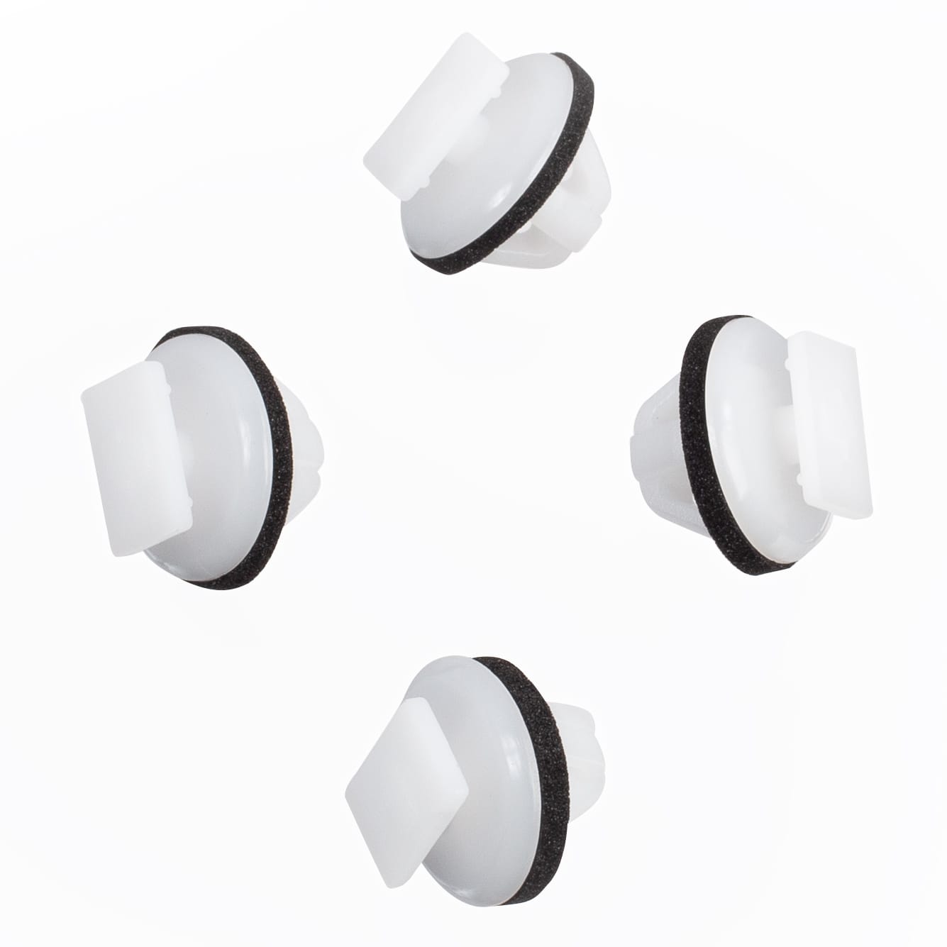 10 PK | Nissan White Nylon Molding Clip w/ Sealer - Image 4