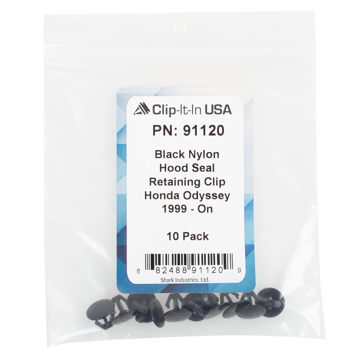 25 PK | Honda Hood Seal Retaining Clip 11mm Hea Dia. - Image 5
