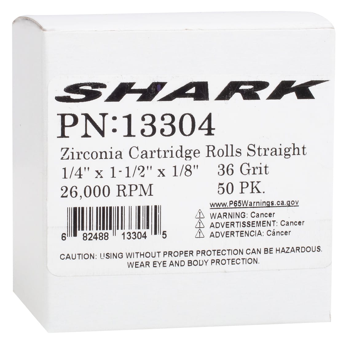 50 PK | Zirc Cartridge Rolls - Straight 1/4" x 1-1/2" x 1/8" - 36 Grit - Image 6