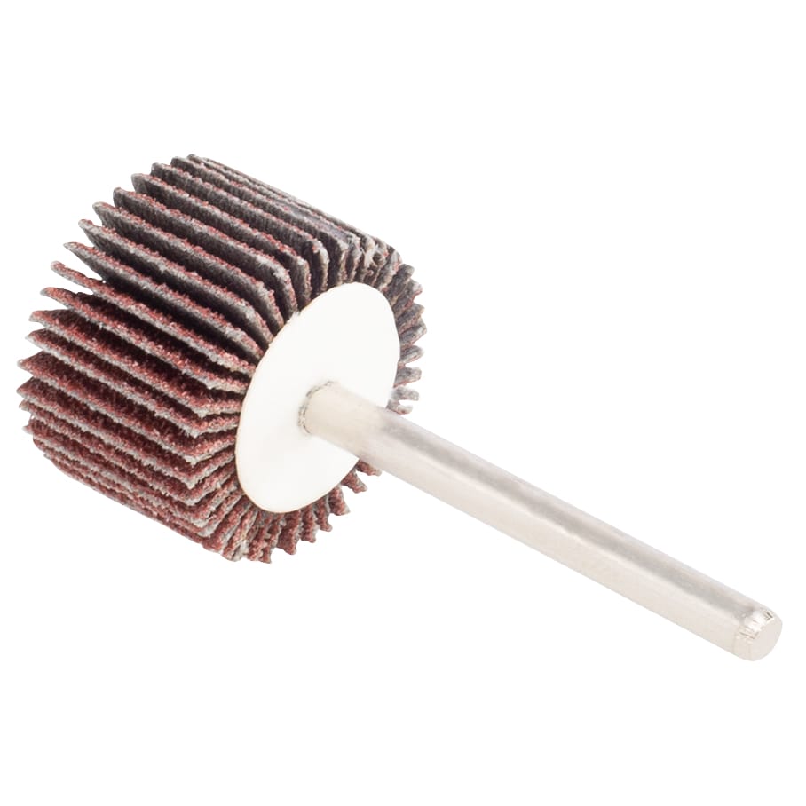 5 PK | Mini Mounted Flap Wheel - 3/4" x 1/2" x 1/8" Shank - 120 Grit - Image 2