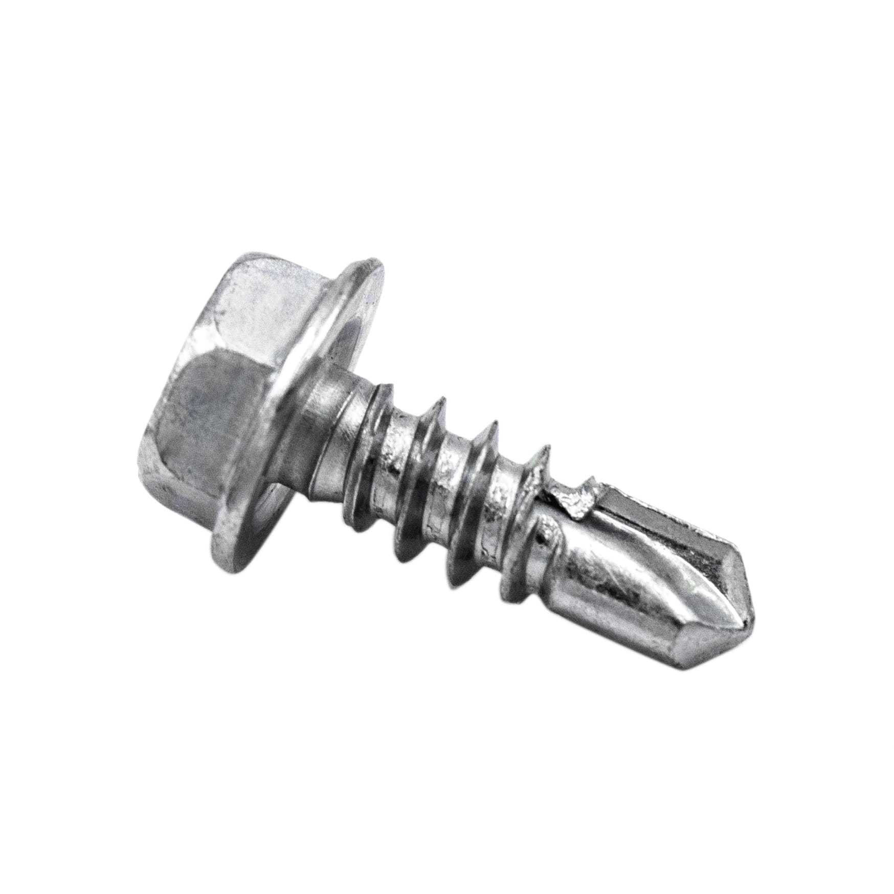 100 PK | #8 x 1/2'' Hex Washer Head TEKS Screw - Zinc - Image 2