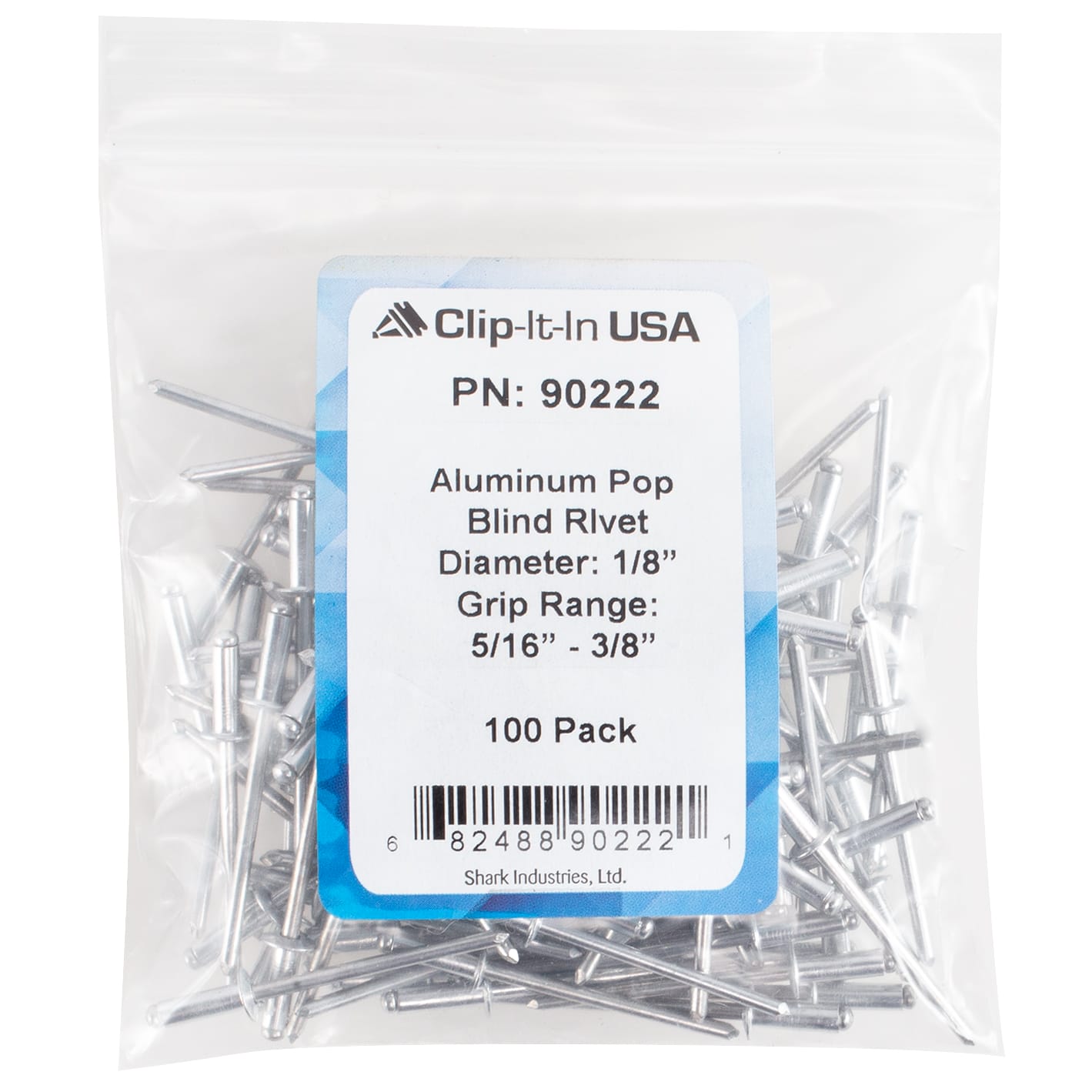 100 PK | Aluminum Blind Rivet - 1/8 in. Diameter - 5/16-3/8 in. Grip - 1/2 in. Length - Image 5