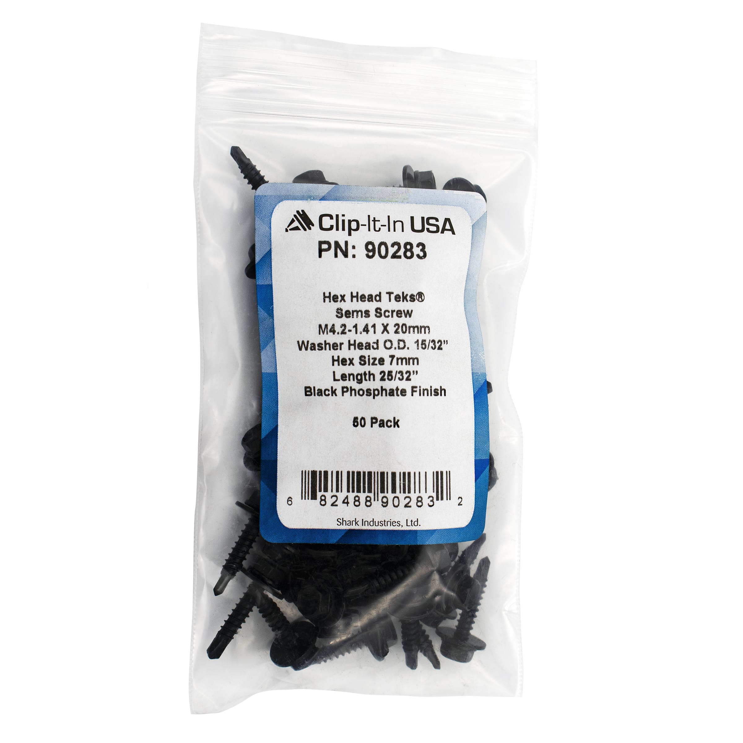 50 PK | Hex Head SEMS TEKS Tap Screw M4.2-1.41 x 20 mm - Image 4
