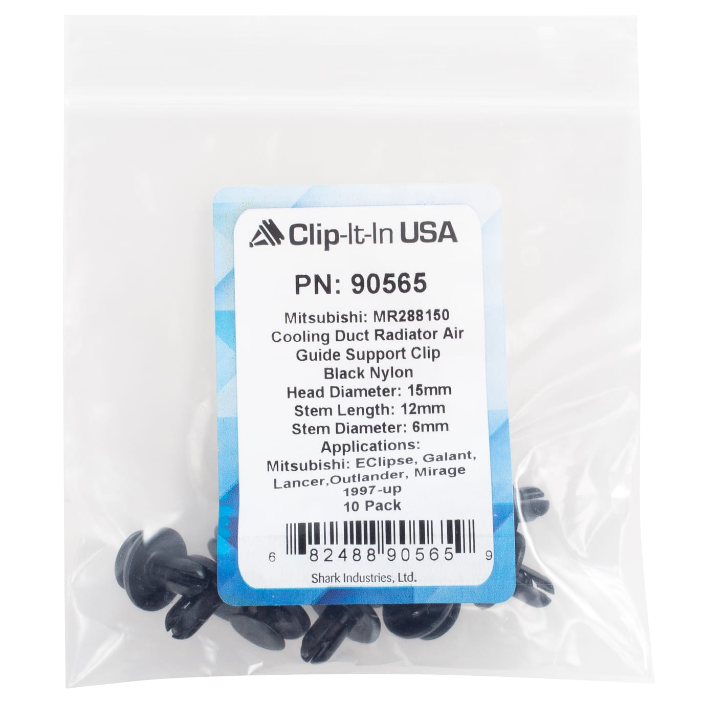 10 PK | Push Type Retainer - Mitsubishi MR 288150 - Image 5