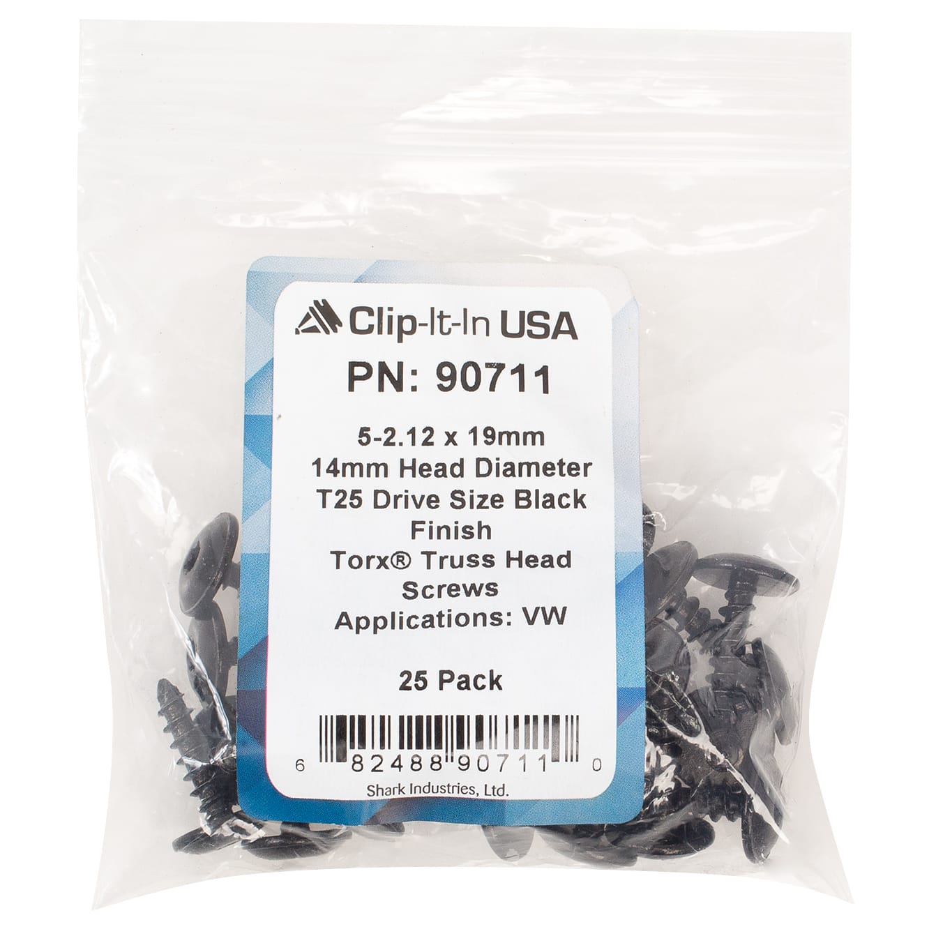 25 PK | VW/Audi/Porsche Truss Head Tapping Screw M5-2.12 x 19 mm -14 mm Head Torx - Image 6