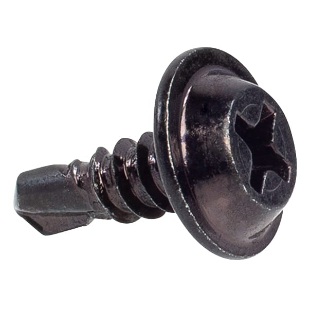 100 PK | 8 x 1/2 in. Phil Flat Top Wash Head Tap Scr. Blk - Image 3