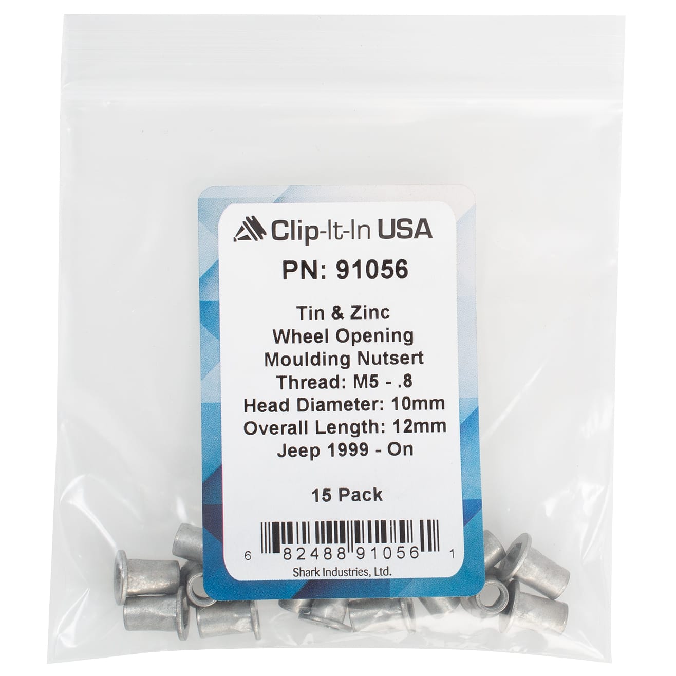15 PK | Chrysler Wheel Opening Moulding Nutsert 10mm Head - Image 5