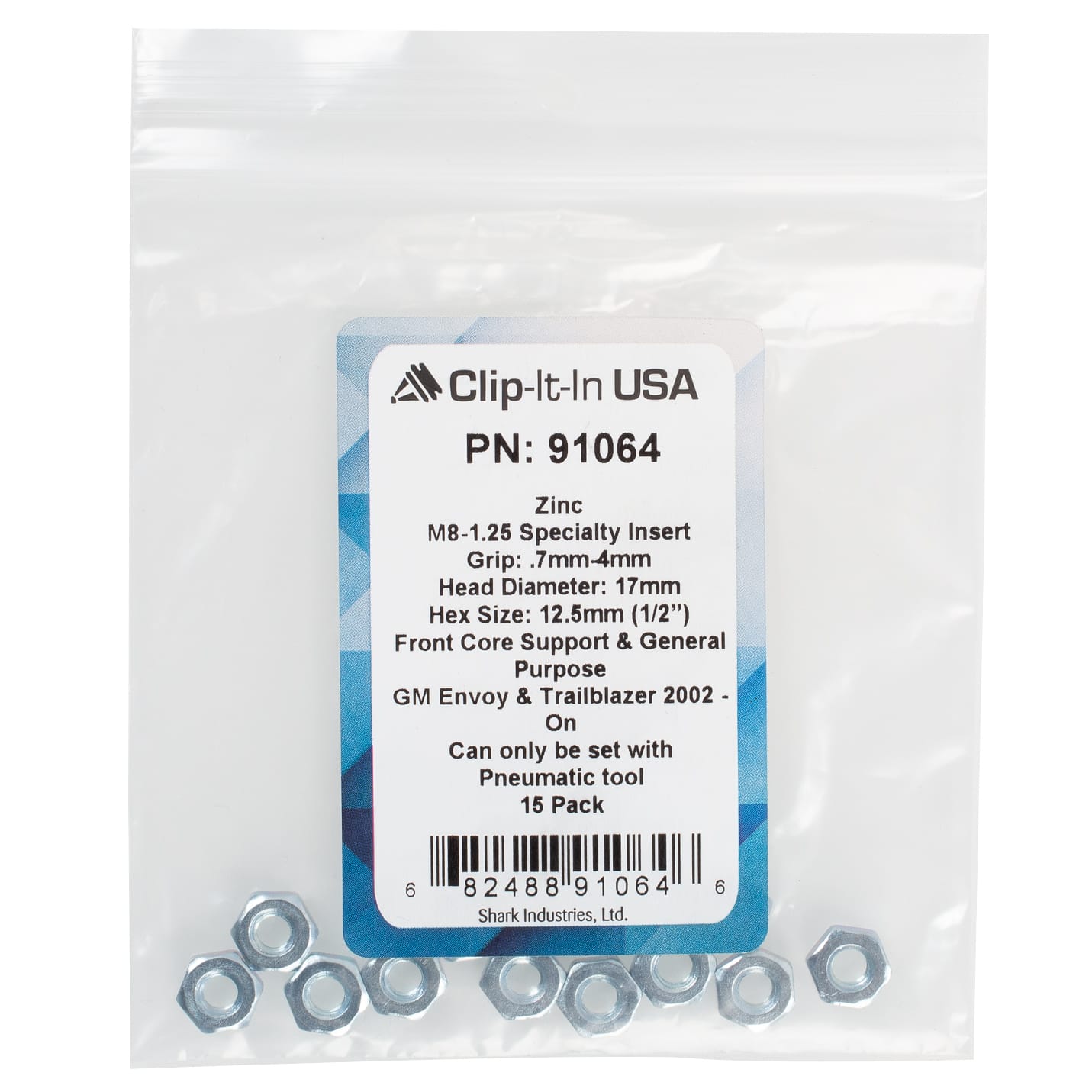 15 PK | GM Spec. Insert M8-1.25/.8MM-4MM Grip - Image 5
