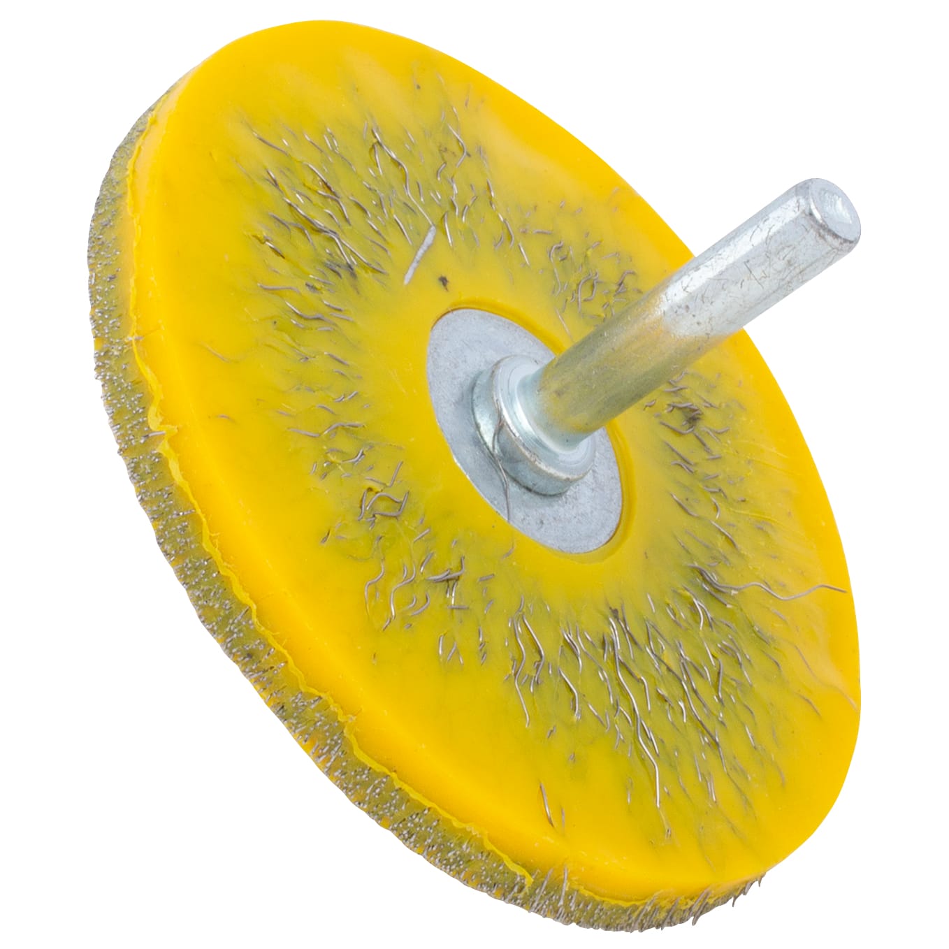 1 PK | Encapsulated Wire Wheel - 3" x 1/4" Mandrel (Round Shank) - Image 2