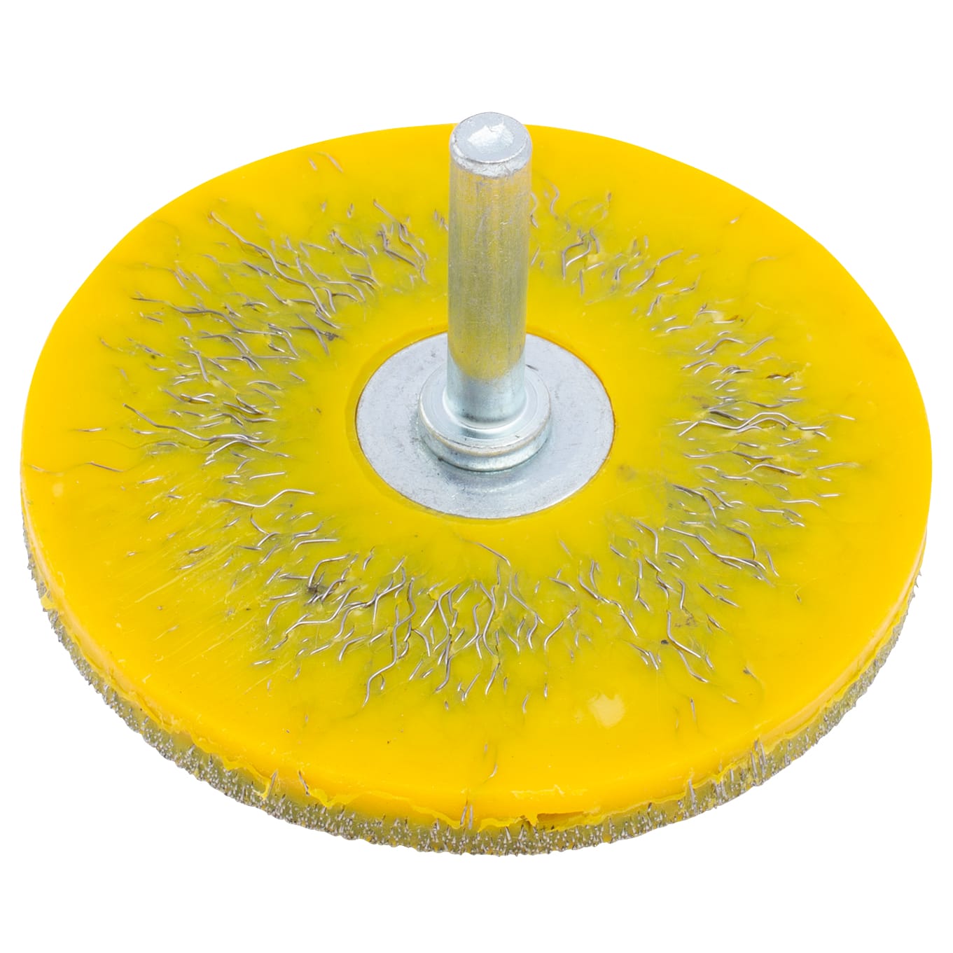 1 PK | Encapsulated Wire Wheel - 3" x 1/4" Mandrel (Round Shank) - Image 4
