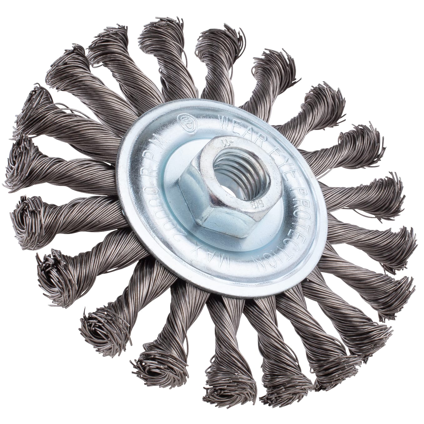Stringer Bead Twist Wheel - 4.5" x 5/8"-11NC for Stainless Steel. .020 wire. - Image 3