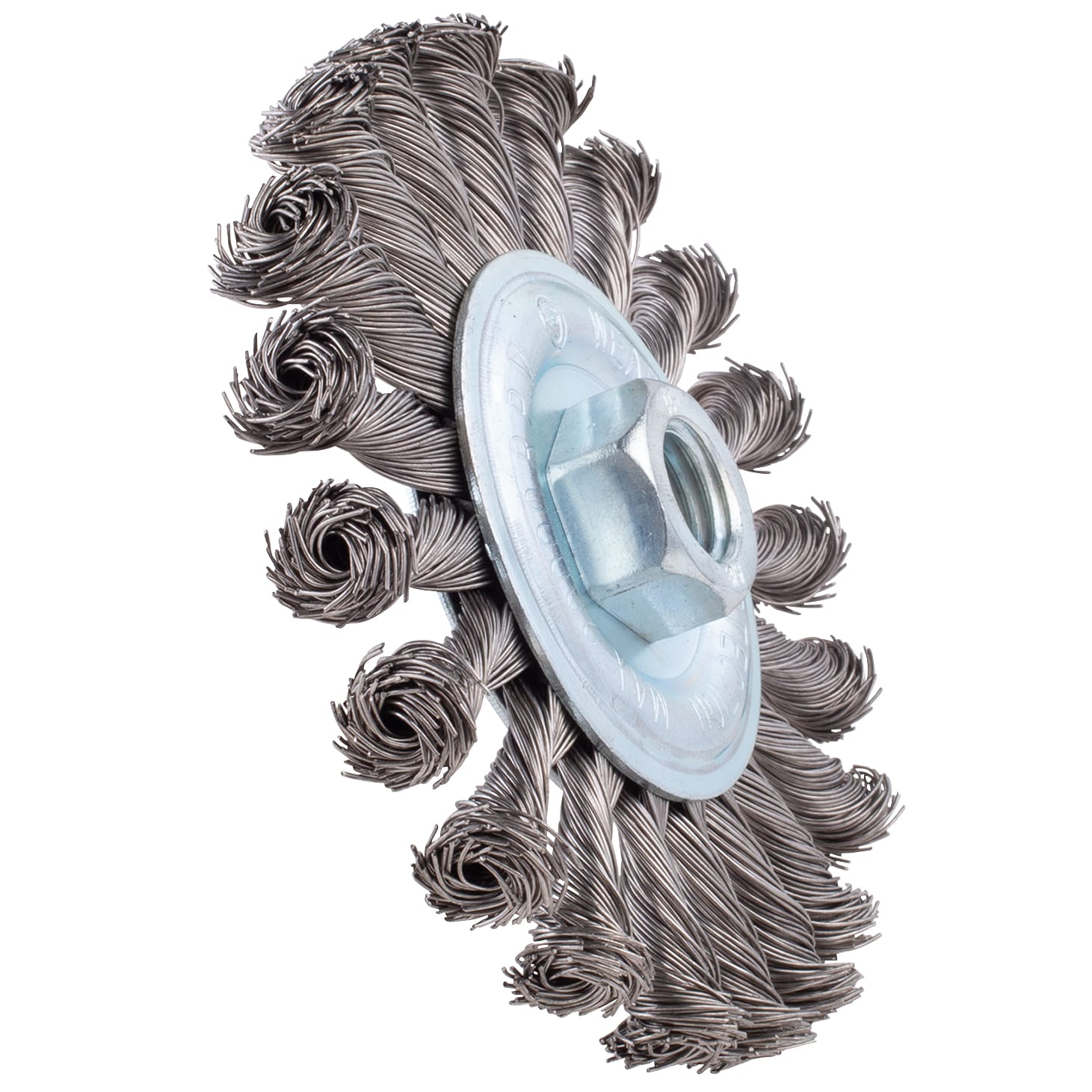 Stringer Bead Twist Wheel - 4.5" x 5/8"-11NC for Stainless Steel. .020 wire. - Image 4