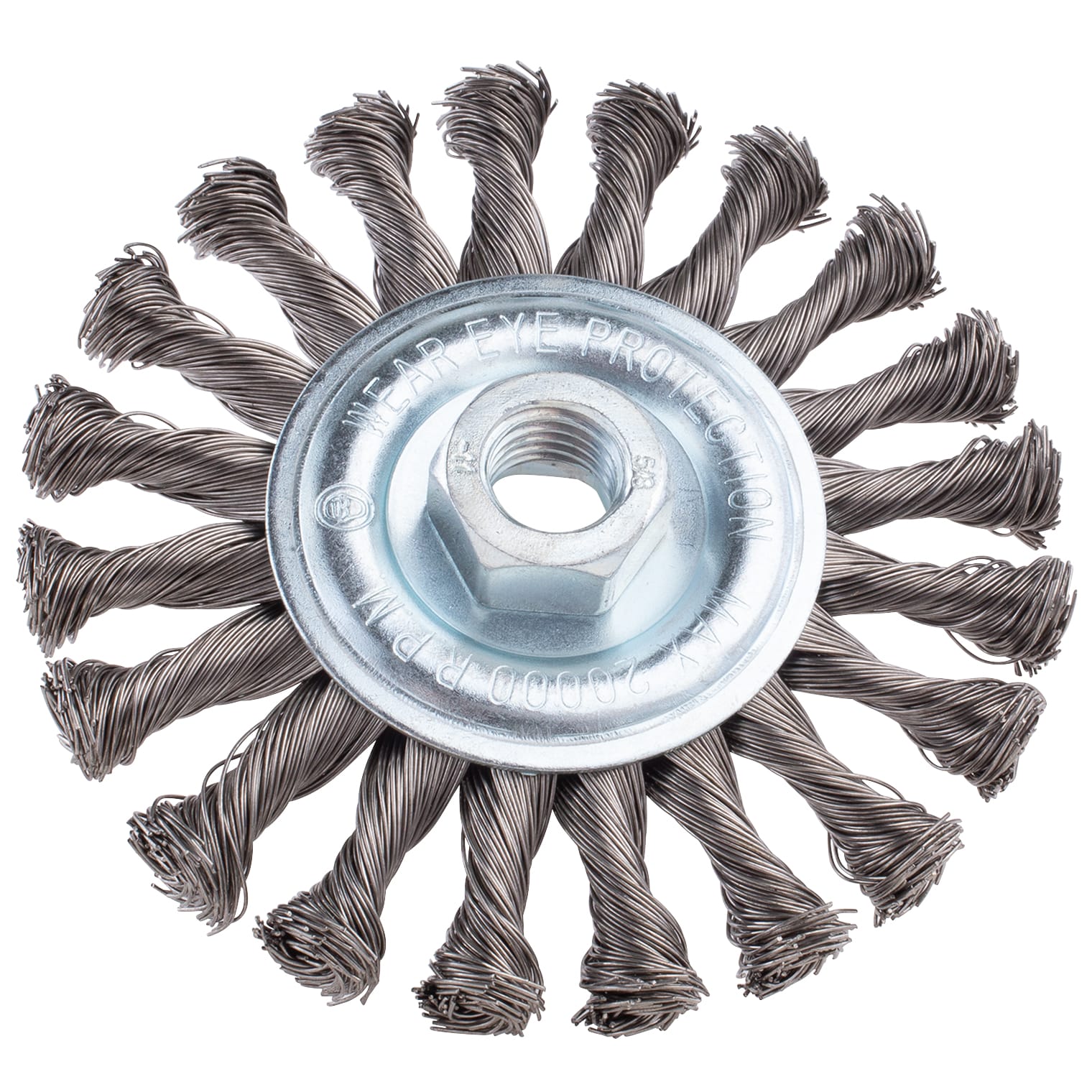Stringer Bead Twist Wheel - 4.5" x 5/8"-11NC for Stainless Steel. .020 wire. - Image 5