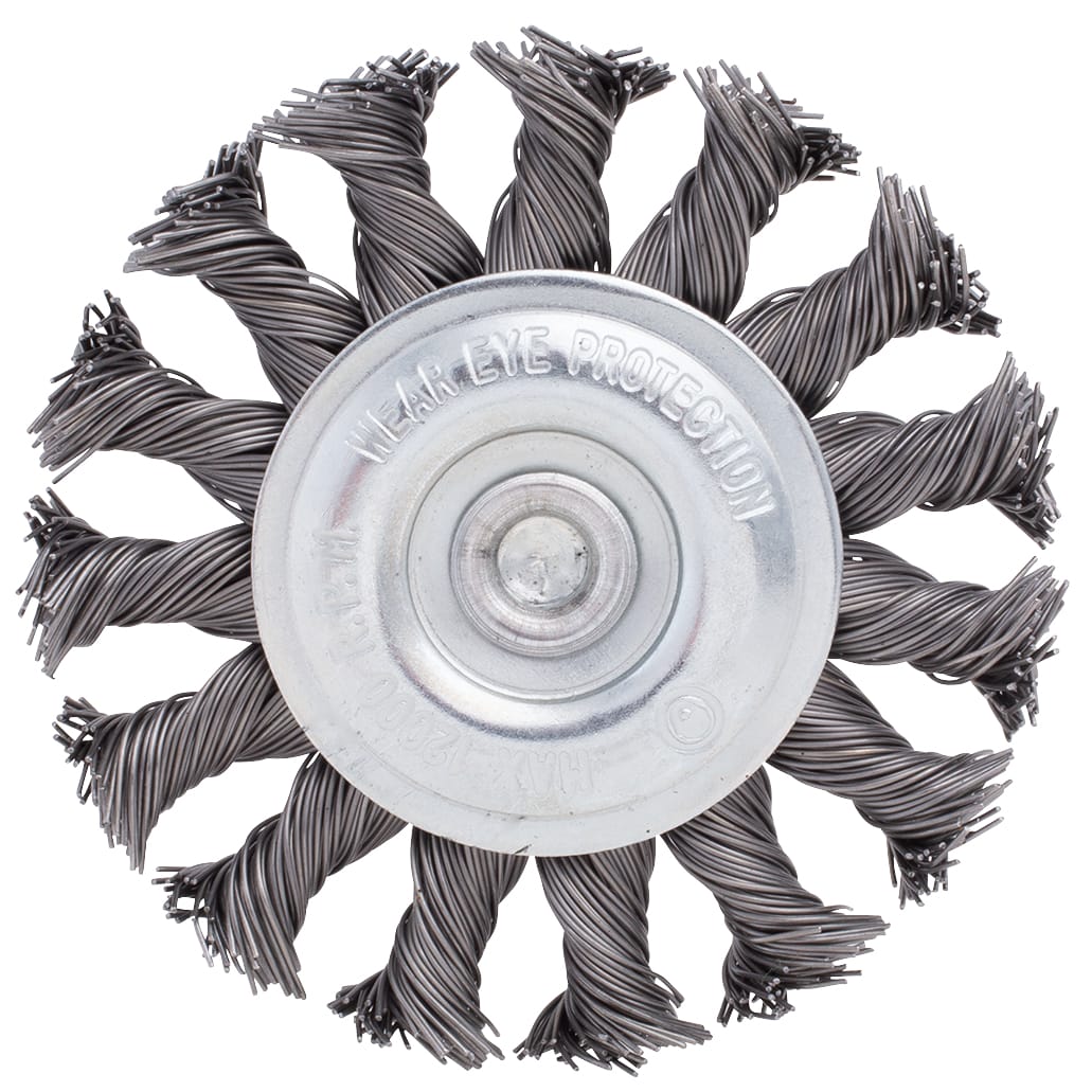 Mini Knotted Wire Brush - 3" x 1/4" Shank - .020 Wire - Image 2