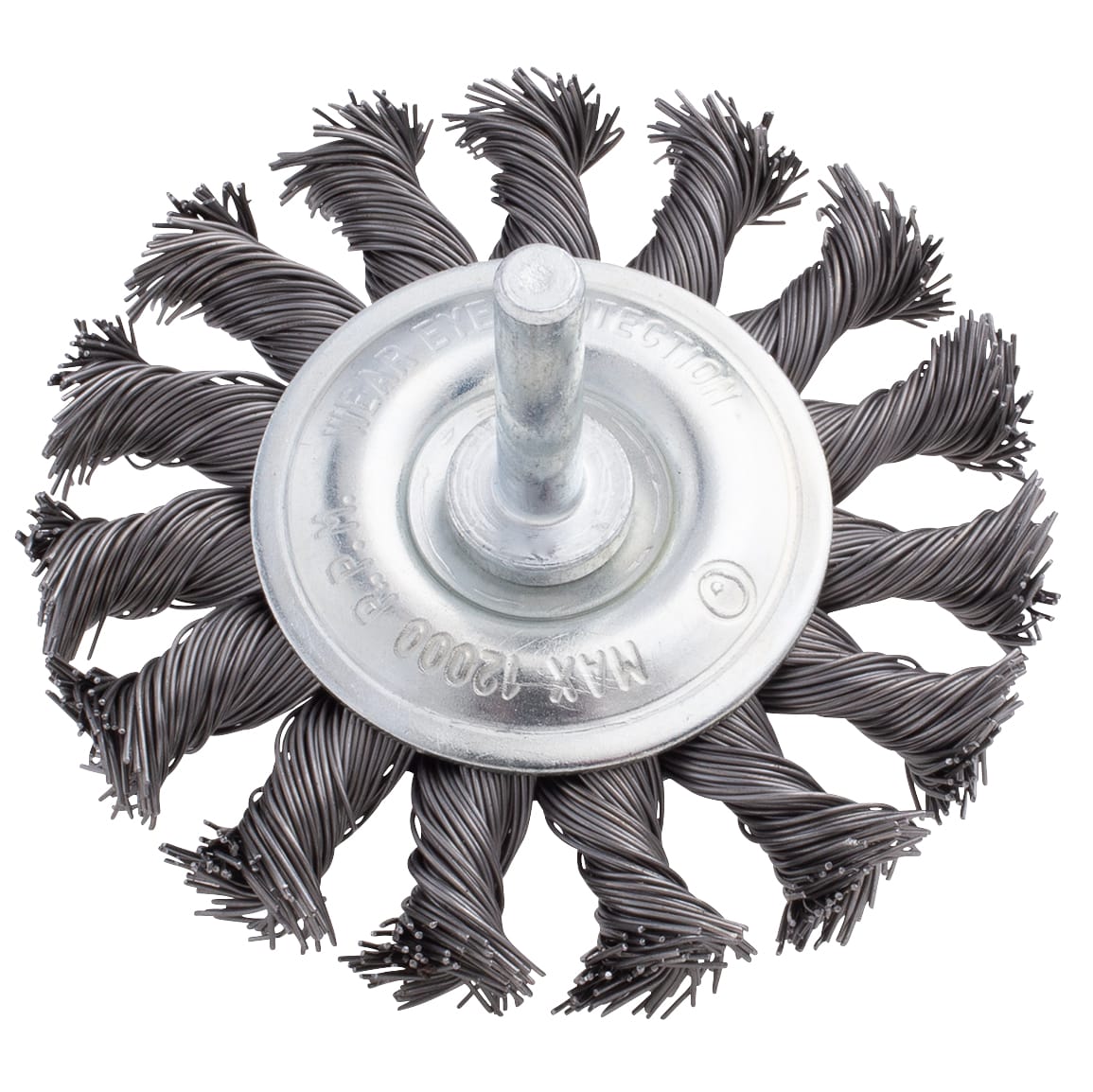 Mini Knotted Wire Brush - 3" x 1/4" Shank - .020 Wire - Image 5
