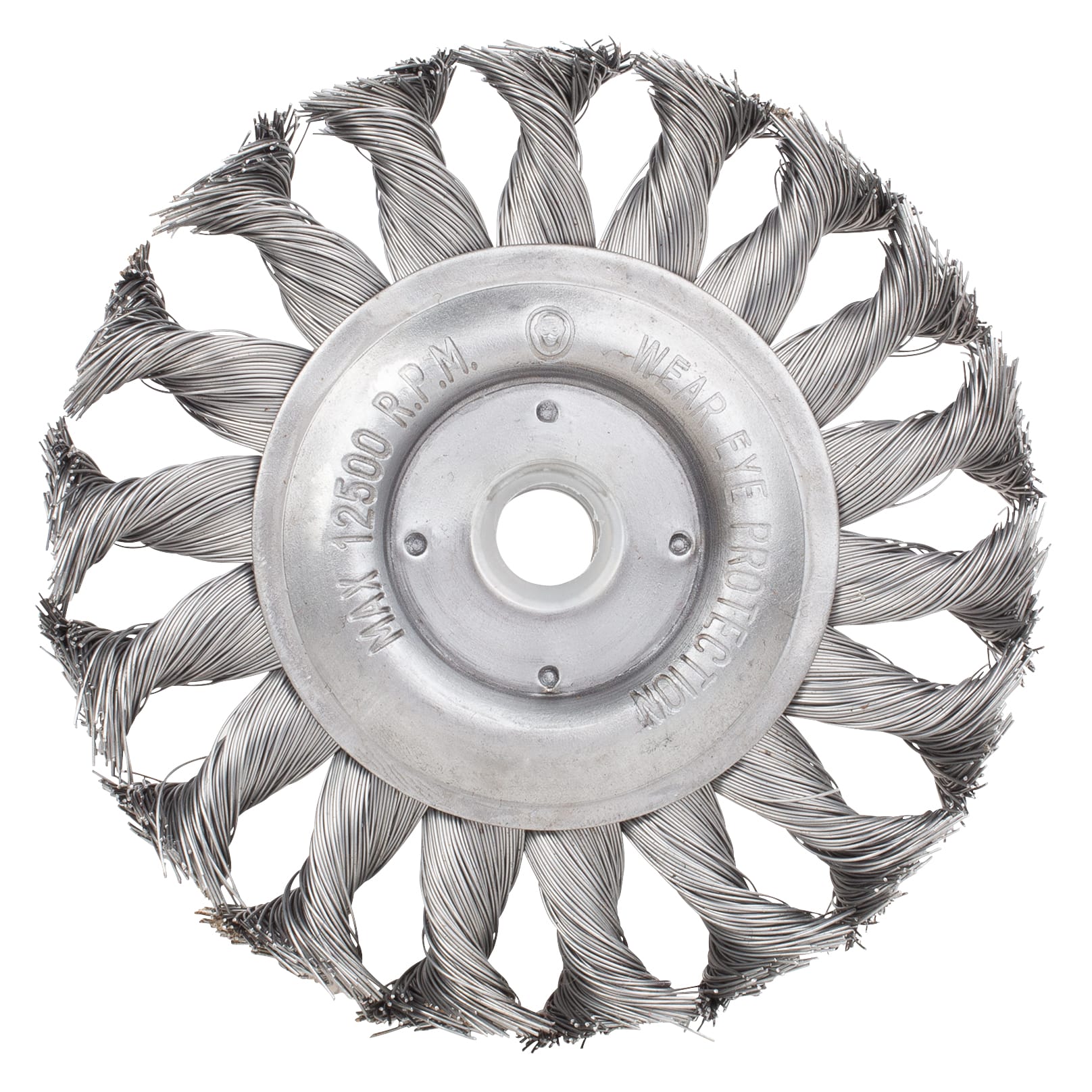 4'' Knotted Wire Wheel Brush - Image 2