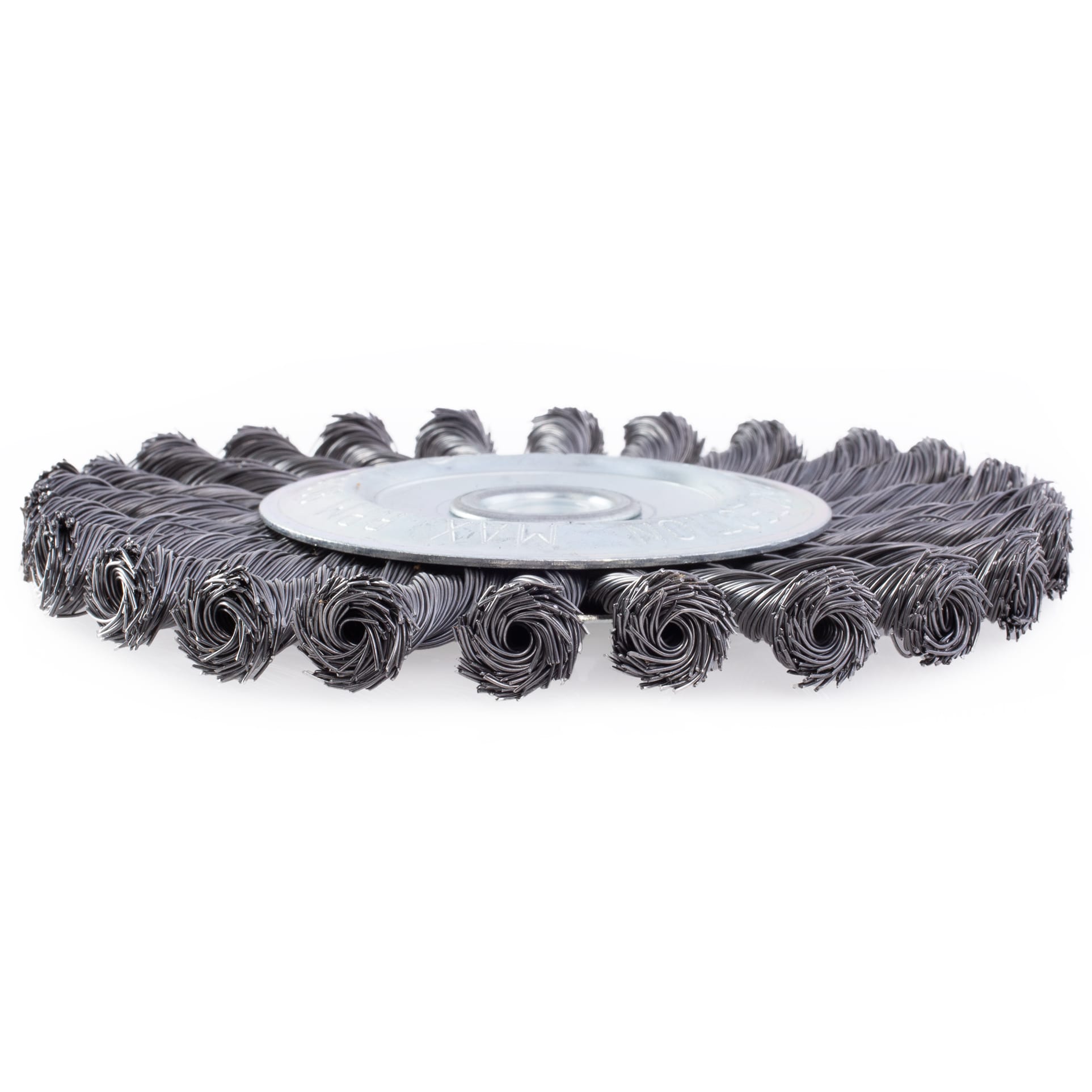 Knotted Wire Wheel Brush - 6" x 5/8" - 1/2" .020 Steel Wire - Image 6