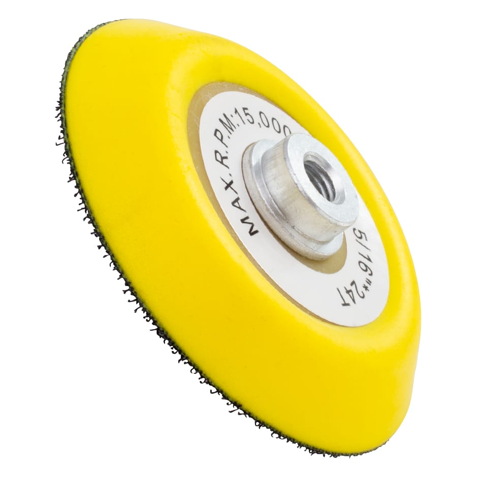 3" Hook-and-Loop Backing Pad - 5/16"-24T - Image 4