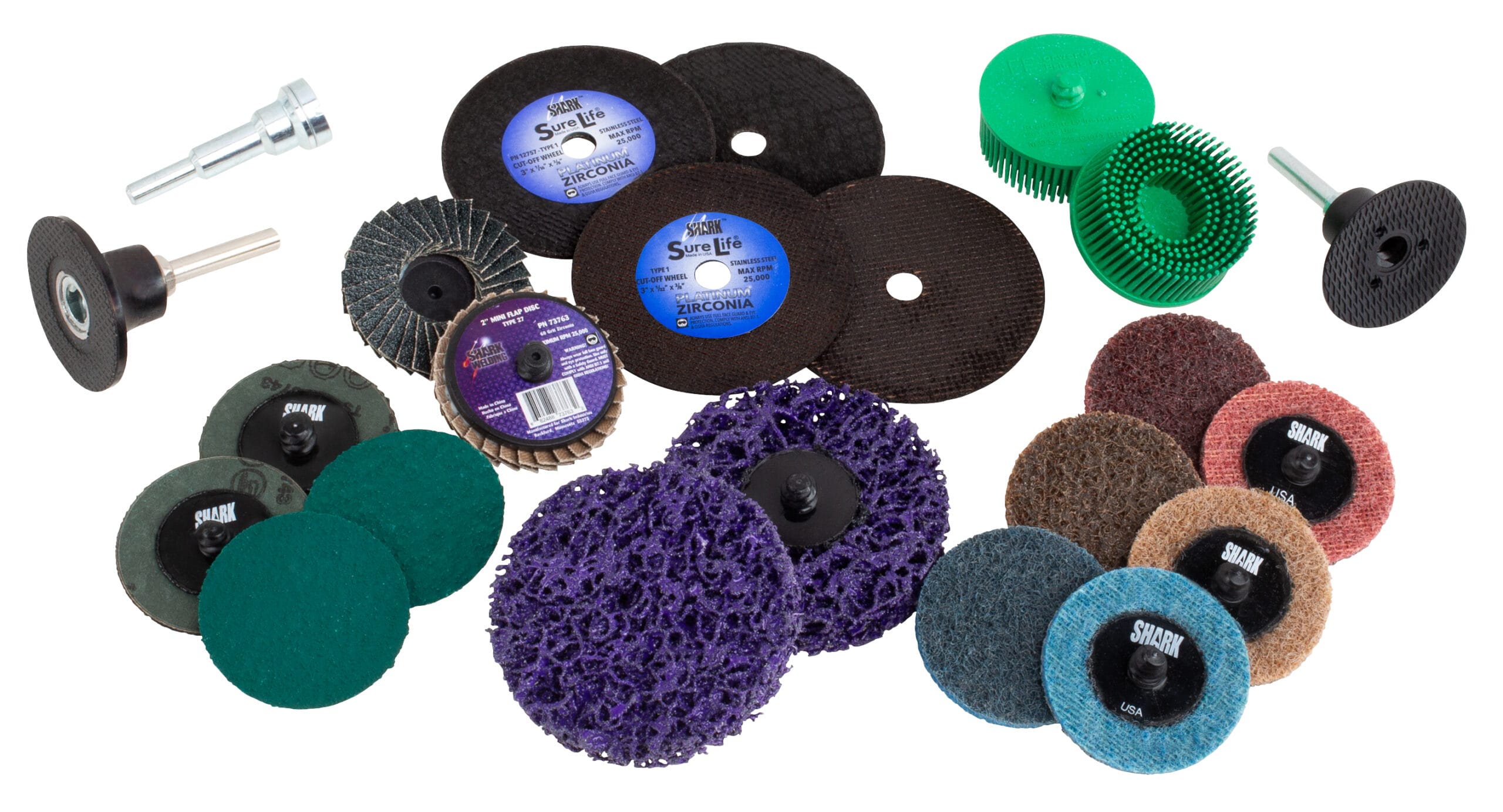 Shark Abrasive Metal Cabinet - with 2 in. Abrasives & Finger Discs™ - Image 2