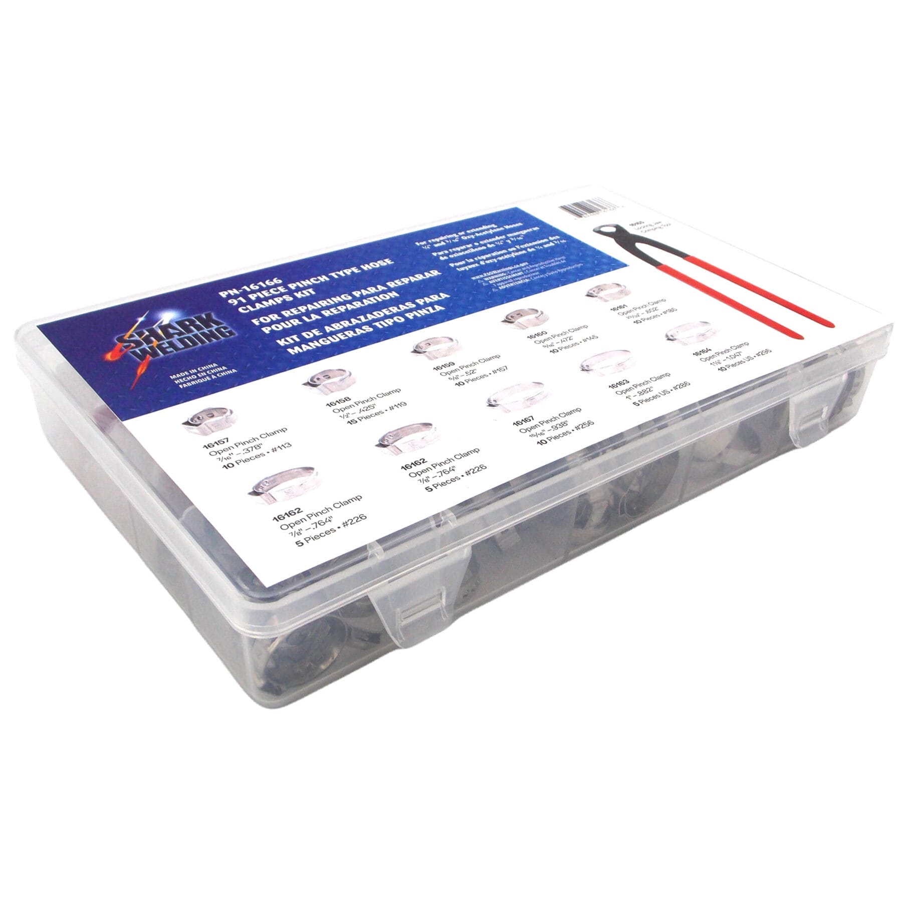 91 PC. Pinch Type Hose Kit - Image 2
