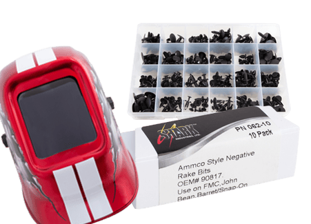 Save on welding helmets, body panel kits, and rake bits.