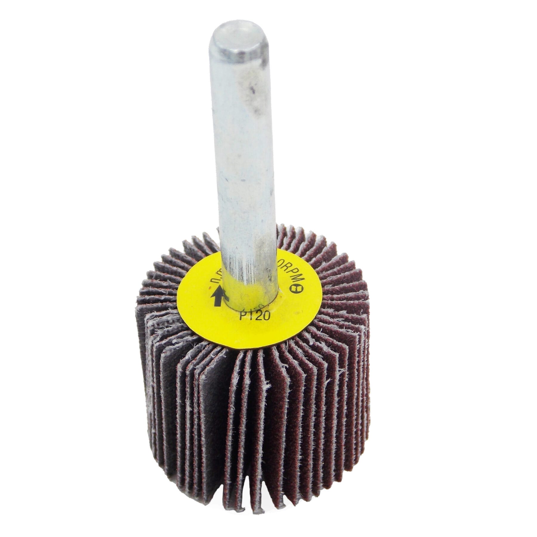 5 PK | Flap Wheel - 1" x 3/4" x 1/4" Shank - 120 Grit - Image 2