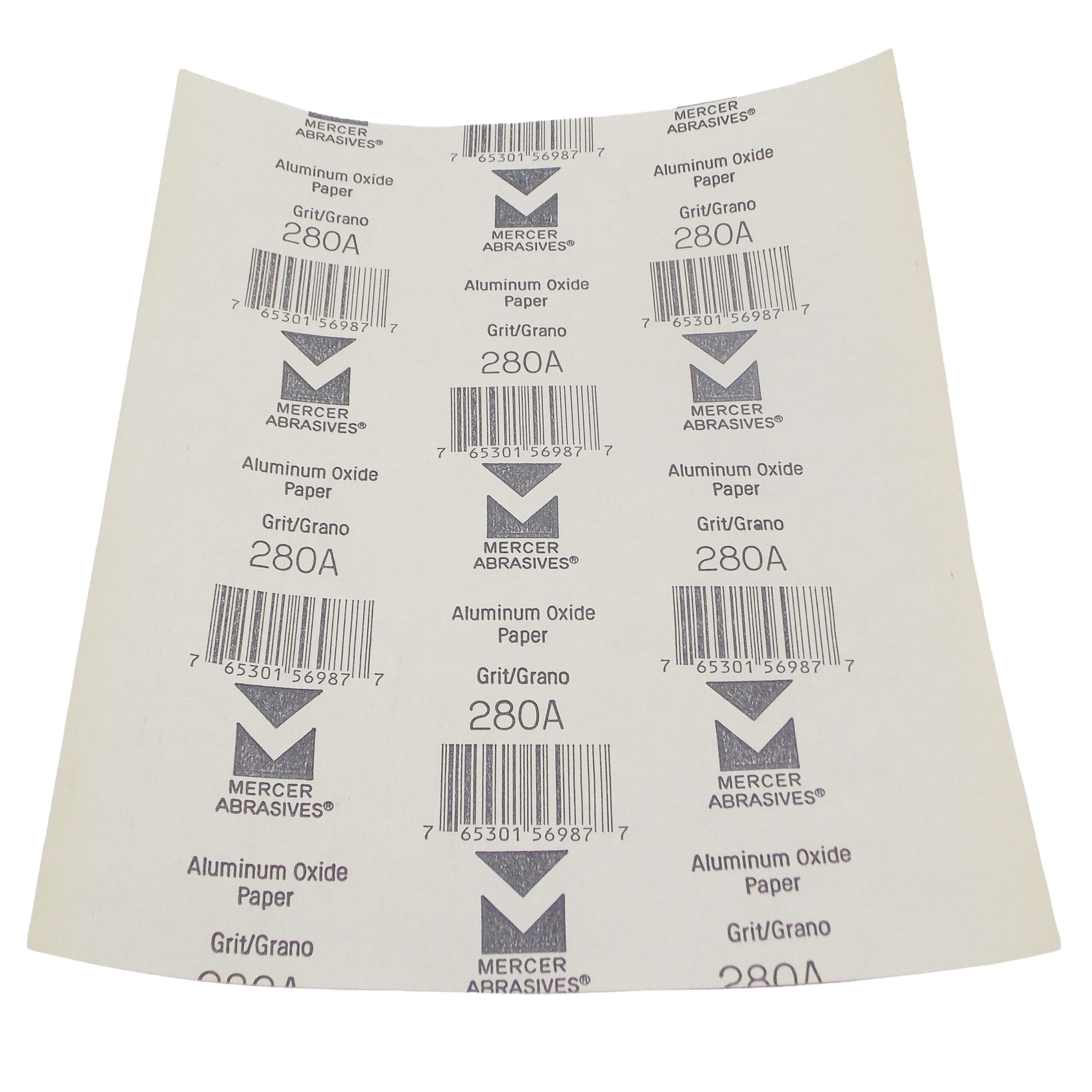 100 PK | Sand Paper - Aluminum Oxide - 9" x 11" - 280 Grit - Image 2