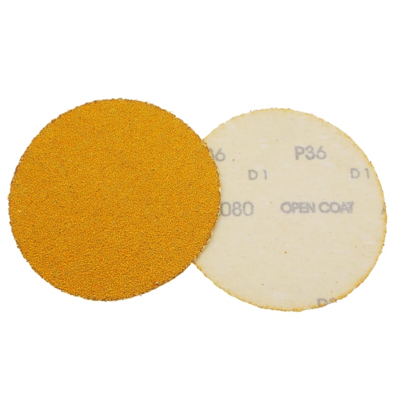50 PK | 6" Gold A/O Hook & Loop Discs - 36 Grit - Image 3