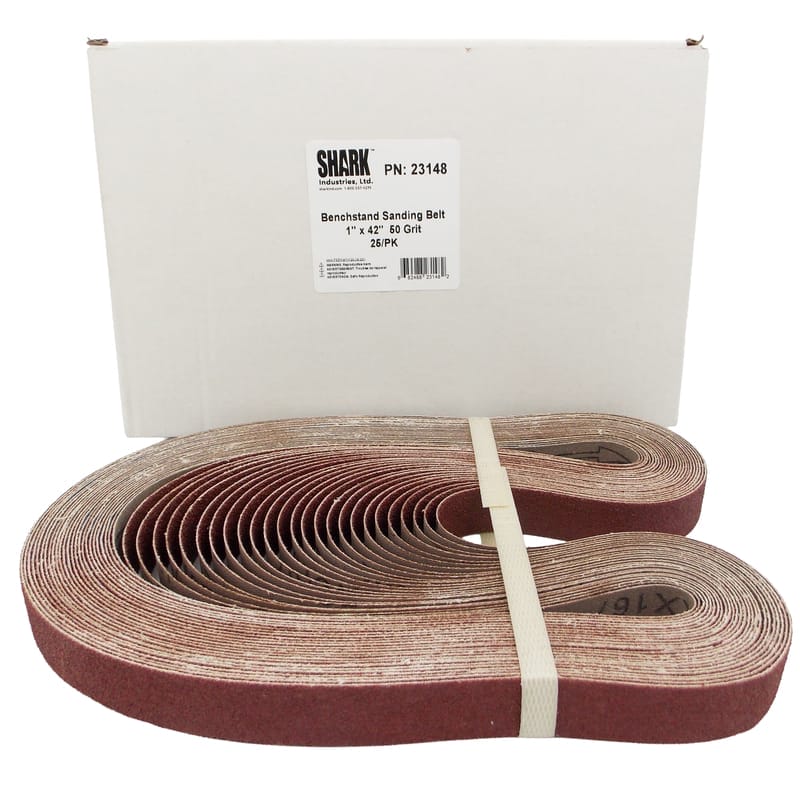 25 PK | Benchstand Sanding Belt 1" x 42" 50 Grit, X Weight - Image 3