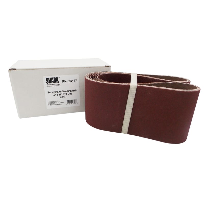5 PK | Benchstand Sanding Belt 4" x 36" 120 Grit, X Weight - Image 3
