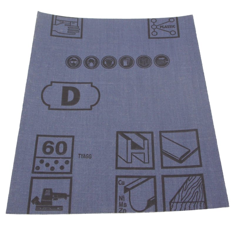 50 PK | Emery Cloth Sheet - 9" x 11" - Coarse Grit - Image 2