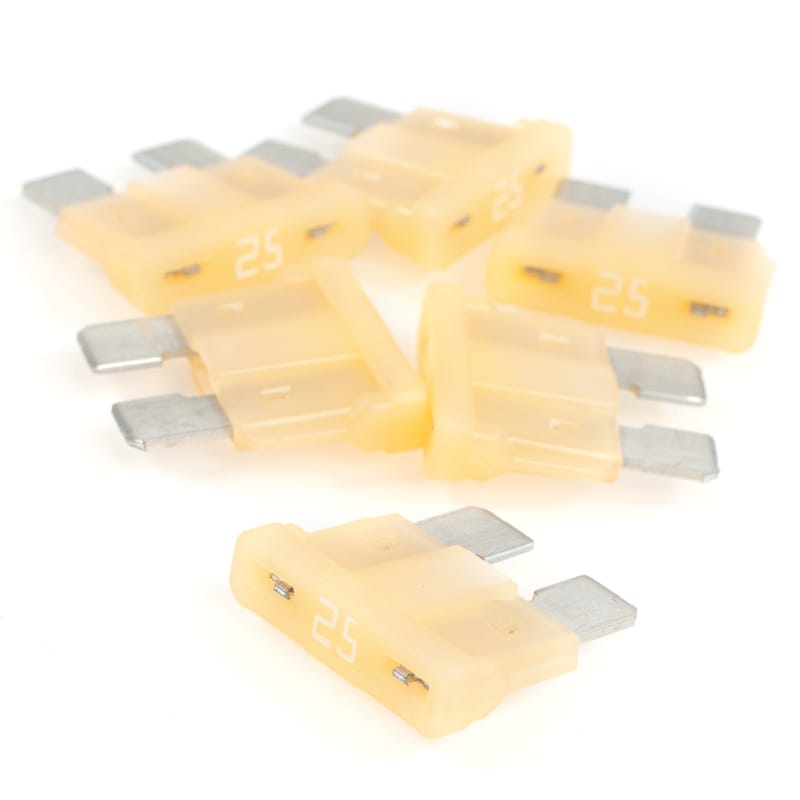 LIMITED STOCK! 100 PK | ATC/ATO 25 Amp Blade Fuse - Clear - Image 5