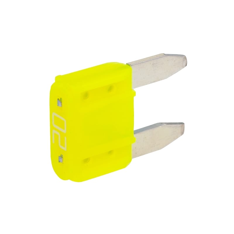 LIMITED STOCK! 100 PK | Mini Fuse 20 Amp - Yellow - Image 2