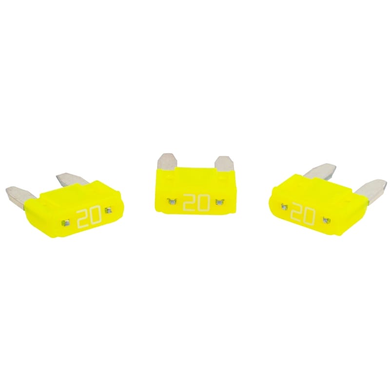 LIMITED STOCK! 100 PK | Mini Fuse 20 Amp - Yellow - Image 4